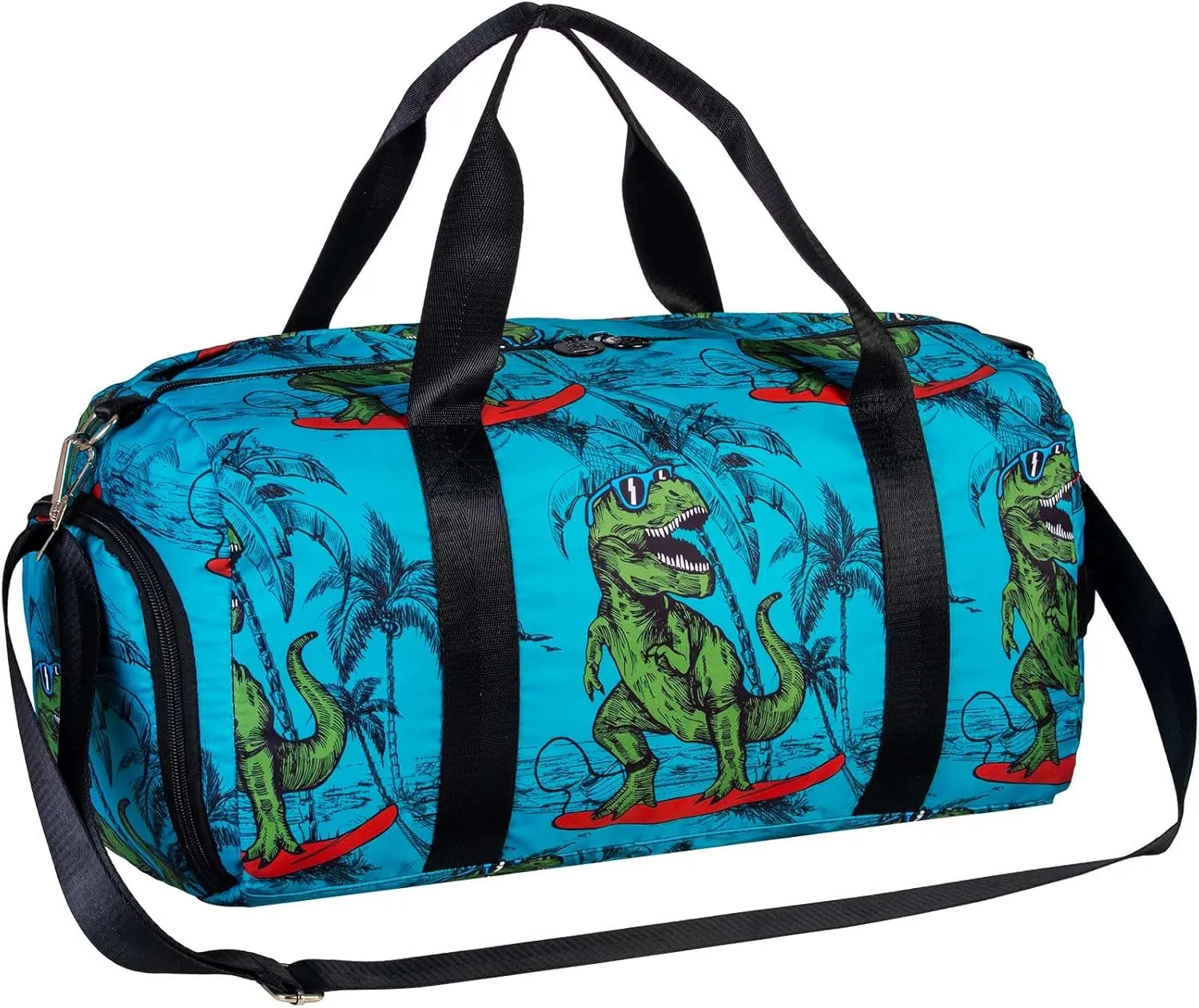 Kids Duffle Bag for Travel, Boys Girls Gym Duffel Bags with Shoe Compartment Little Kid Weekender Overnight Sports Bag Sleepover,Unicorn/Dinosaur/Mermaid