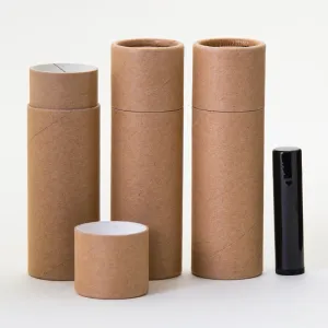 KJ's Krafts 3 OZ Kraft Paperboard Lip Balm Tubes (12 Pack, Eco-friendly, All Skin Types)
