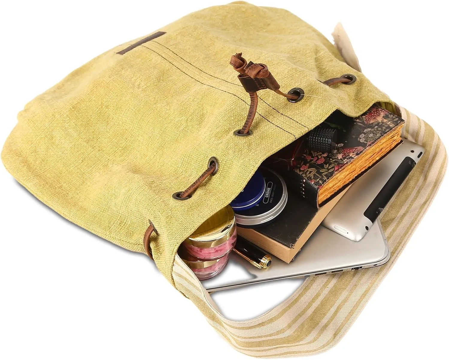 KomalC Tote Bag made with Jute - Stylish, Sustainable & spacious design for everyday use | Shopping | Travel