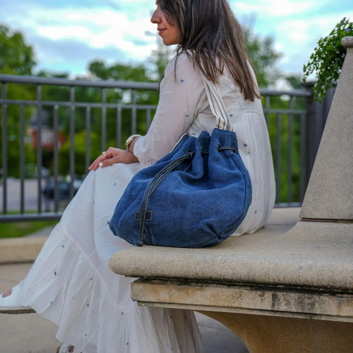 KomalC Tote Bag made with Jute - Stylish, Sustainable & spacious design for everyday use | Shopping | Travel