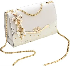 Ladies Crossbody Hand Bags for Women Handbag Female Small Shoulder Messenger Bag (Color : Beige)