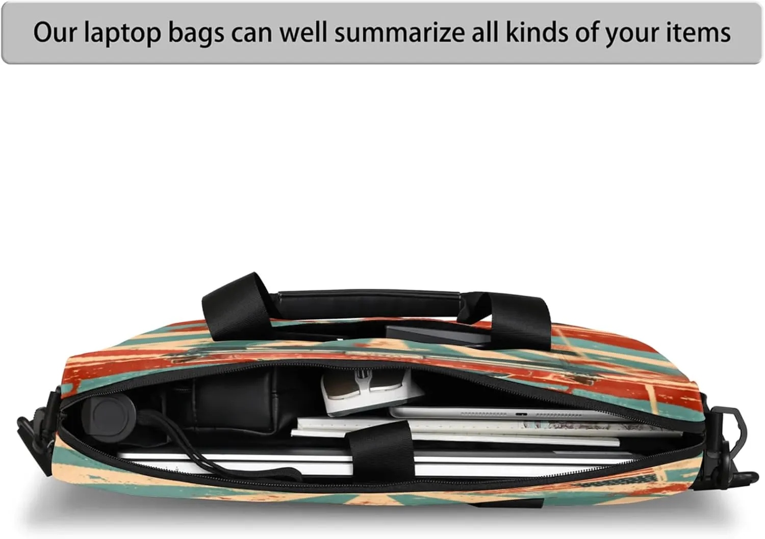 Laptop Shoulder Bag Compatible with Handle, Messenger Shoulder Case for Laptop or Tablet, Laptop Carrying Case