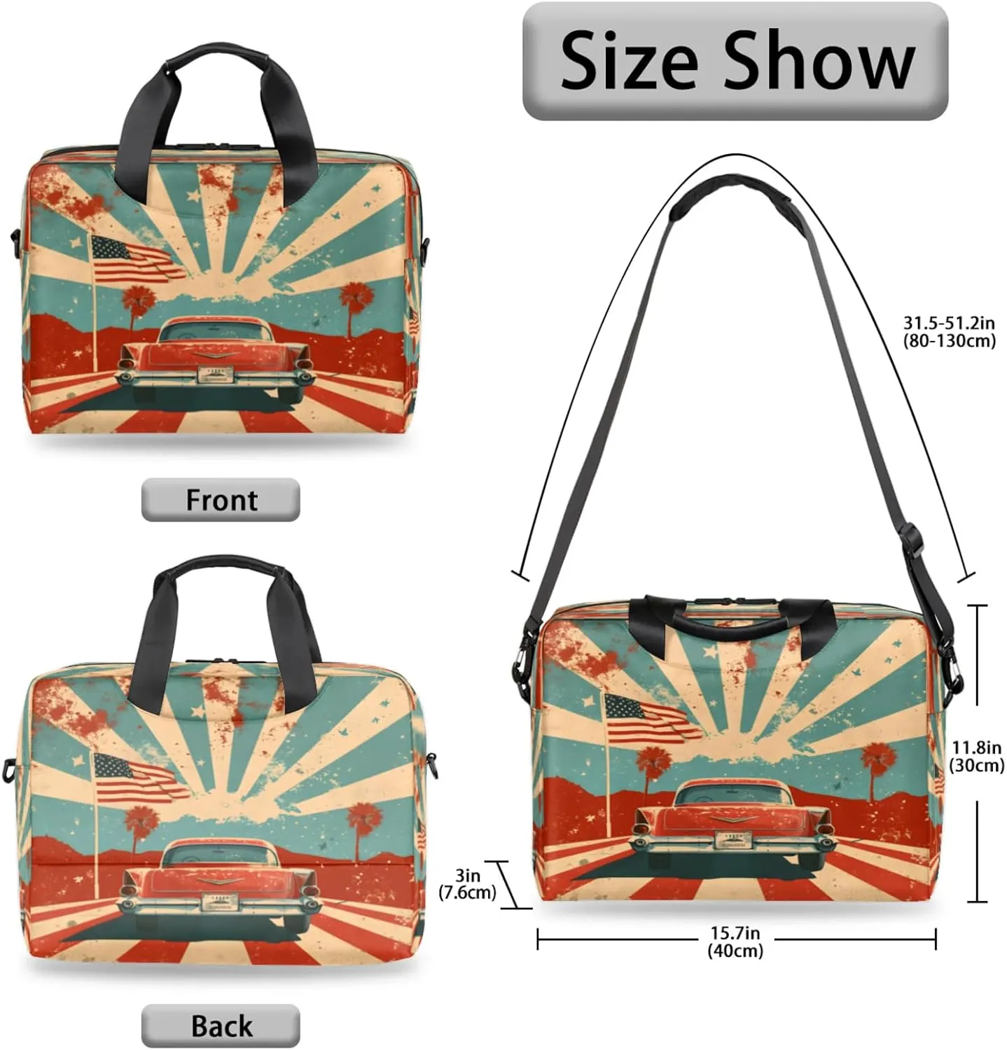 Laptop Shoulder Bag Compatible with Handle, Messenger Shoulder Case for Laptop or Tablet, Laptop Carrying Case