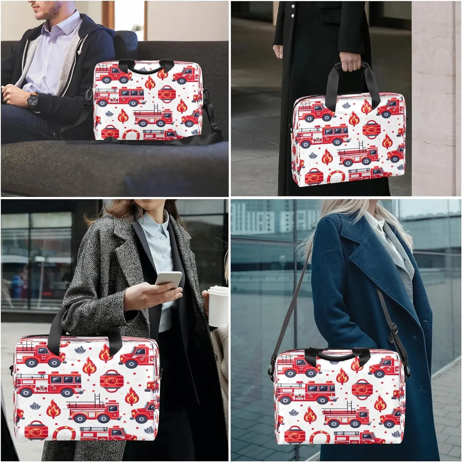 Laptop Shoulder Bag Compatible with Handle, Messenger Shoulder Case for Tablet, Laptop Carrying Case