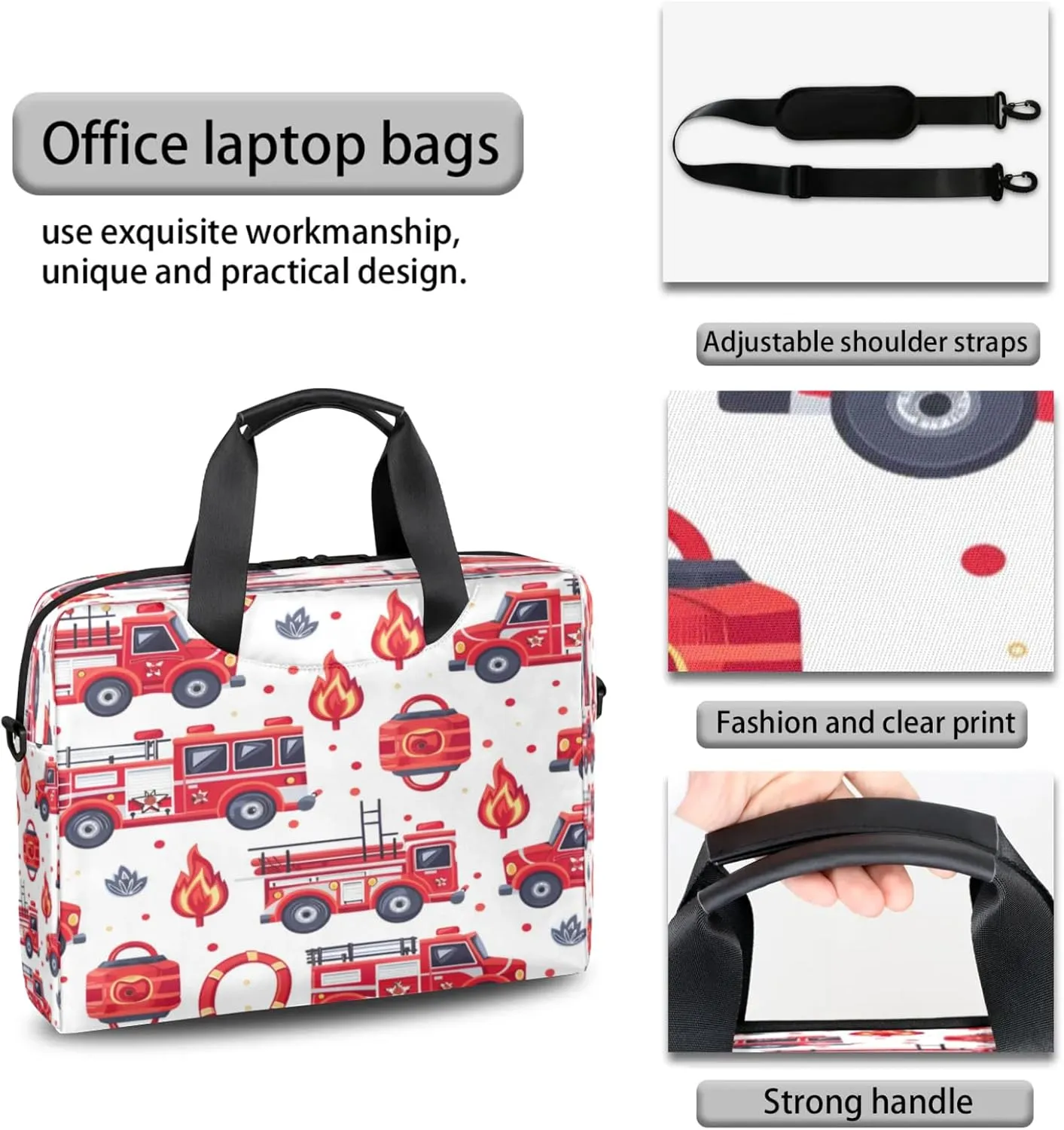 Laptop Shoulder Bag Compatible with Handle, Messenger Shoulder Case for Tablet, Laptop Carrying Case