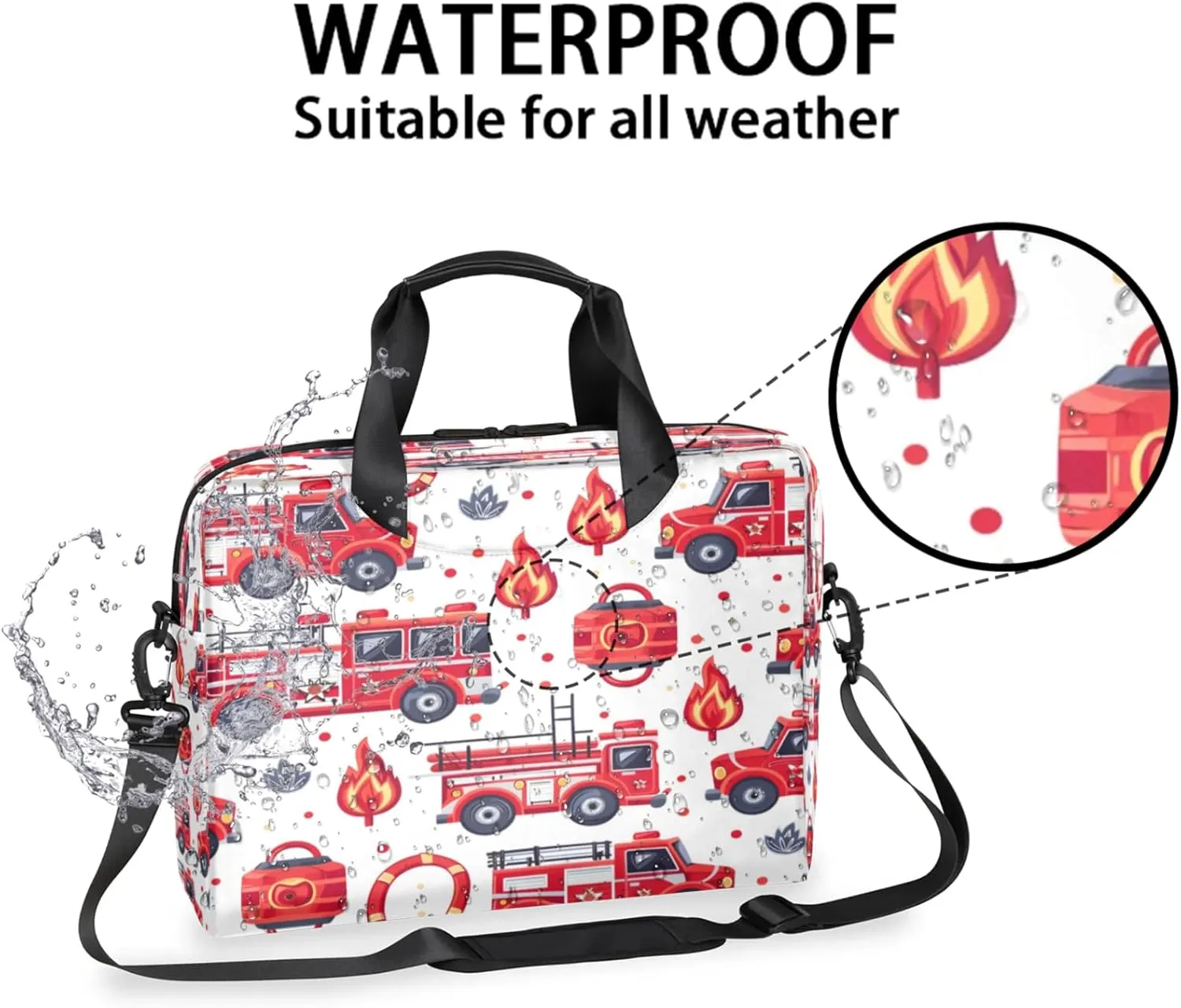 Laptop Shoulder Bag Compatible with Handle, Messenger Shoulder Case for Tablet, Laptop Carrying Case