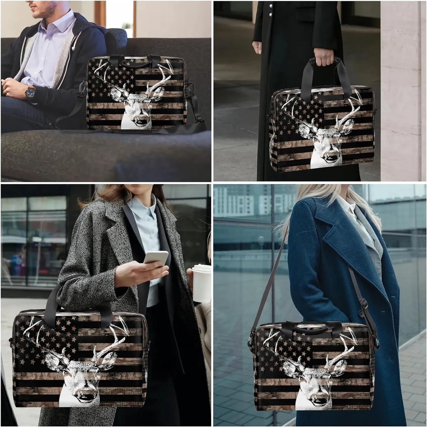 Laptop Shoulder Bag Compatible with Handle, Messenger Shoulder Case for Tablet, Laptop Carrying Case