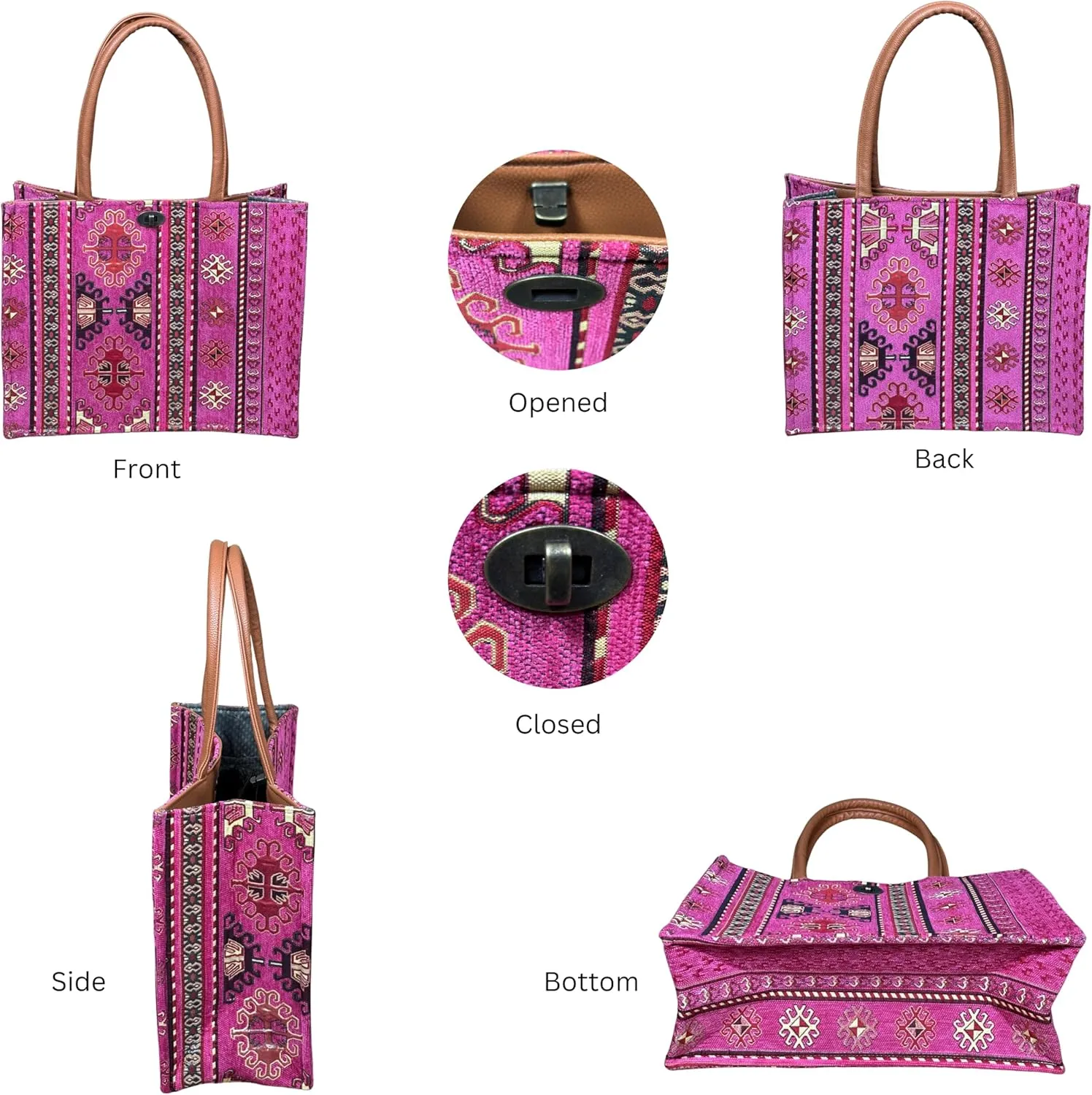 Laptop Tote Bag for Women Stylish Work Purse Office Handbag Travel Briefcase