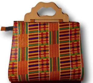 Large African Fabric Tote Bag