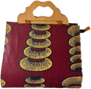 Large African Fabric Tote Bag