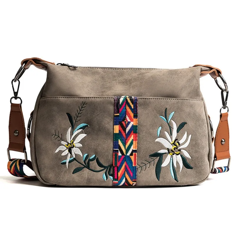 Leather Messenger Shoulder Bag