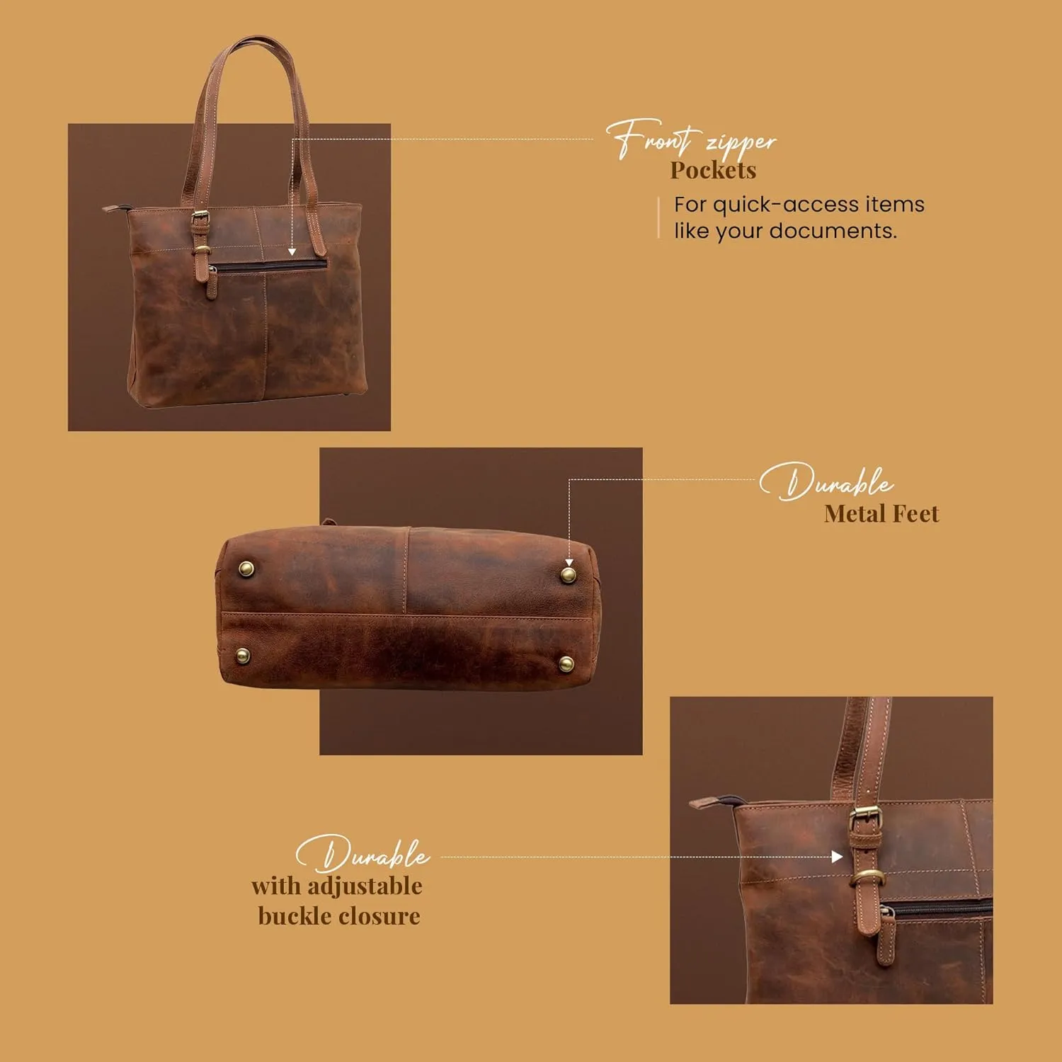 Leather Purse for Women Leather Tote Bag Satchel Vintage Genuine Leather Purses for Women Handbag Office Casual