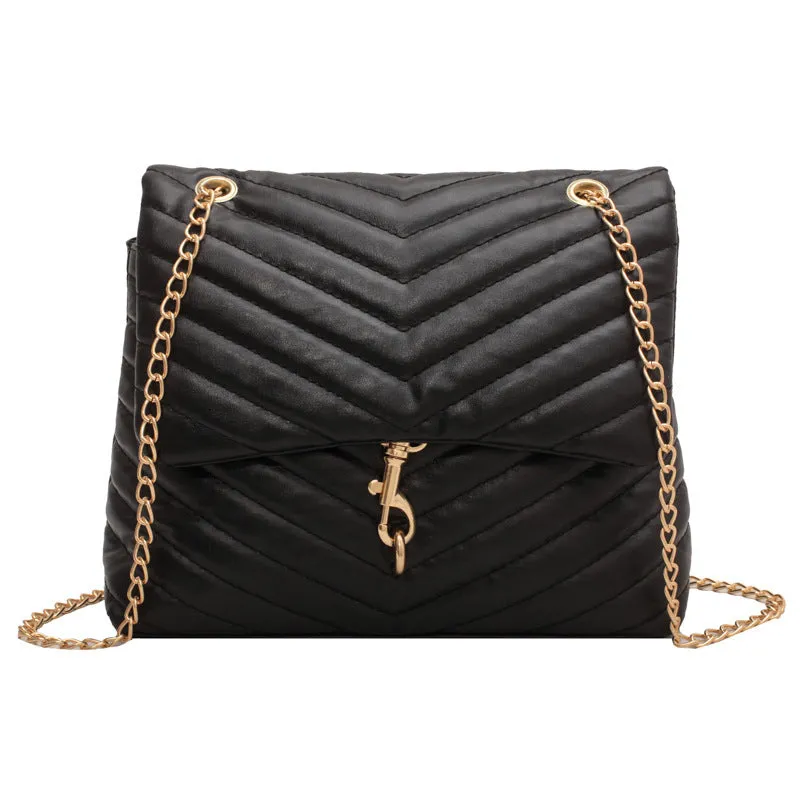 Leisure And Fashionable Embroidered Rhombus Single Shoulder Messenger Bag