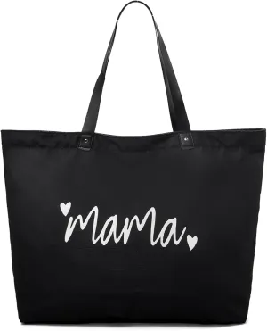 LEMEDE 30L Zip Grocery Bag - Wide Handheld to Reduce Shoulder Pressure,Personalized Minimalist Style Tote Bag,Gift for Women