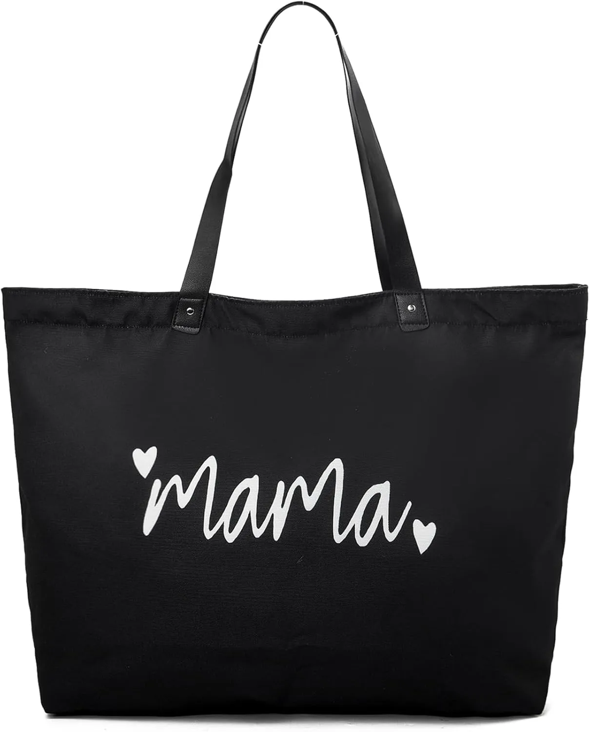 LEMEDE 30L Zip Grocery Bag - Wide Handheld to Reduce Shoulder Pressure,Personalized Minimalist Style Tote Bag,Gift for Women