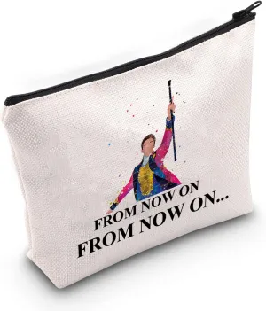 LEVLO Barnum Showman Cosmetic Make Up Bag Gift For Musical Fans From Now On Make Up Zipper Pouch Bag (From Now On)