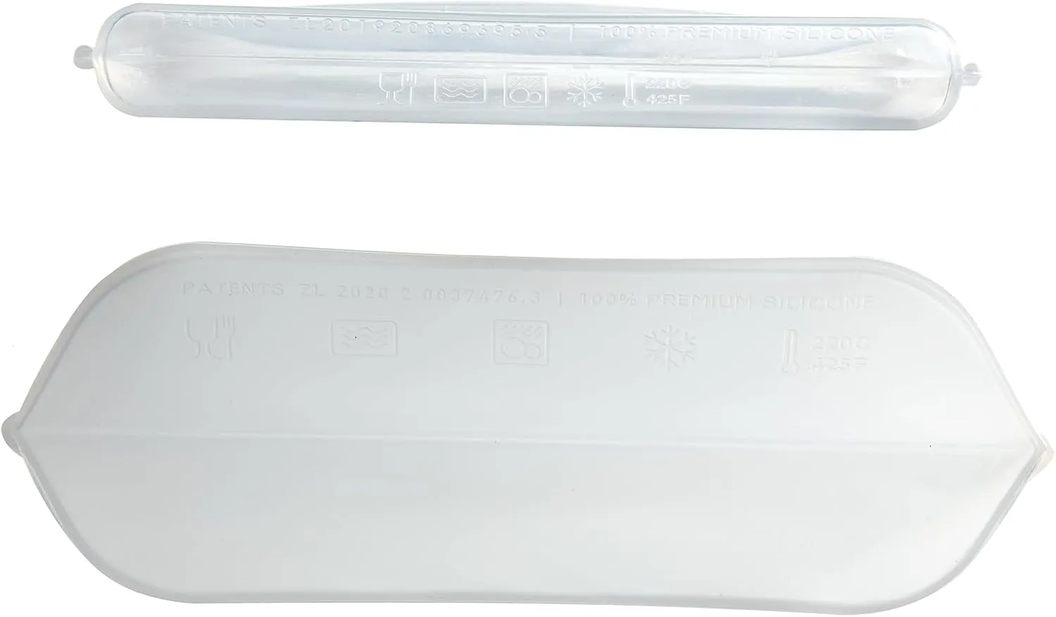 LILY & EDITH Reusable Silicone Bag for Snack/Lunch - Leakproof, Airtight, Dishwasher & Microwave & Freezer Safe, Sous Vide, Lightweight, Portable, Multi-functional (Blue Dino, 800ml)