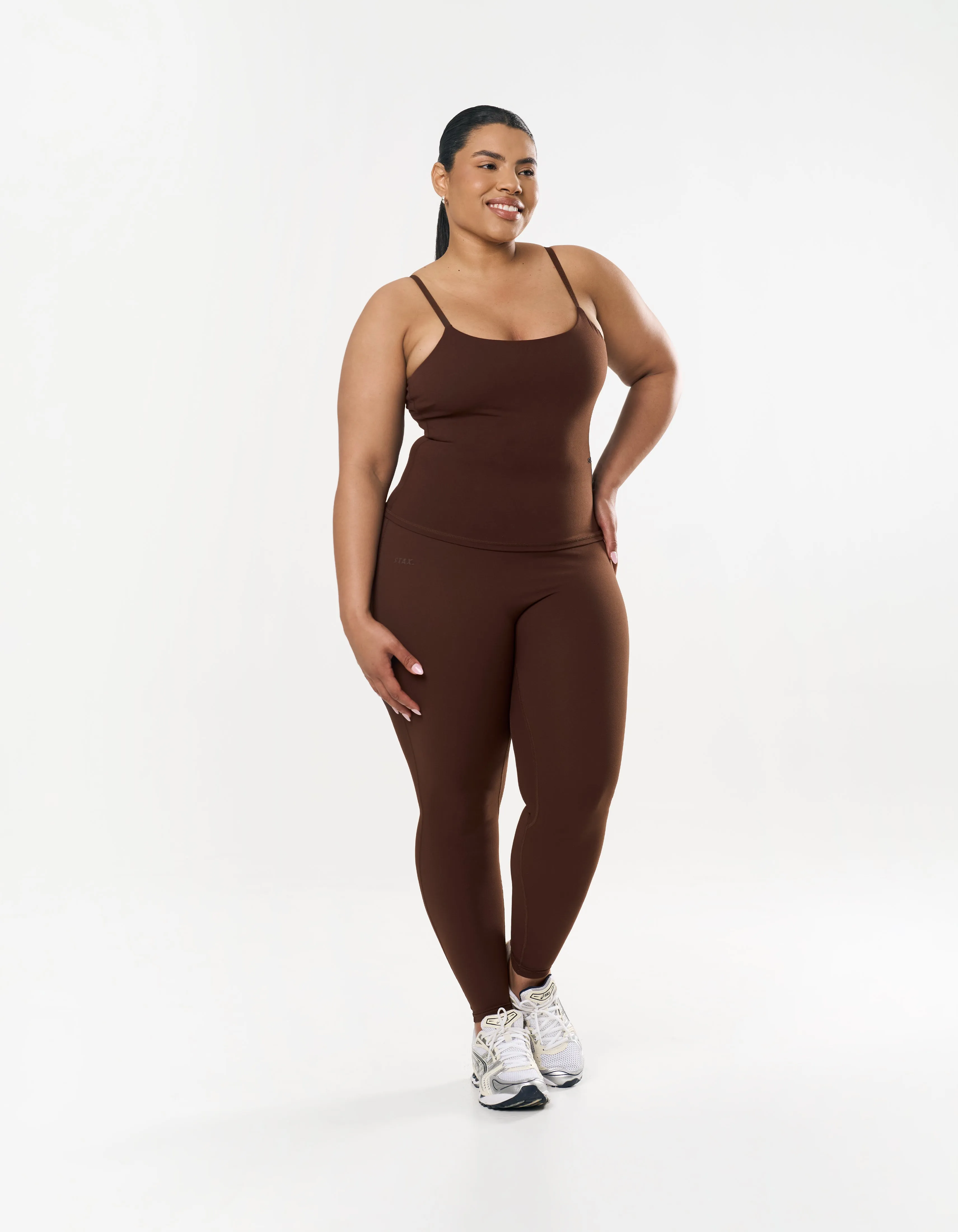 Longline Singlet NANDEX™ - Chocolate