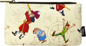 Loungefly Peter Pan, Captain Hook, and Smee Pirates Nylon Pouch
