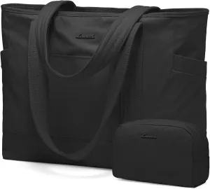 LOVEVOOK Tote Bag for Women,Lightweight Gym Tote Bag with Zipper,Work Tote with Laptop Pocket,Nurse Dance Yoga Bag for Travel