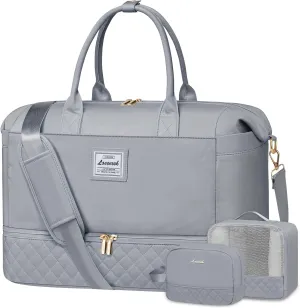 LOVEVOOK Travel Duffle Bags - Weekender with Shoe & Toiletry Compartment, Overnight & Gym Bag