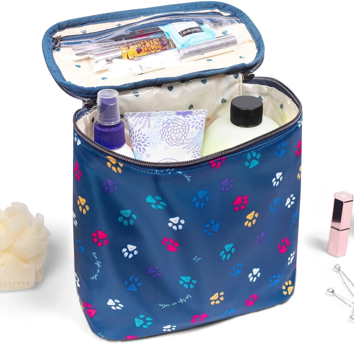 Lug Dolly Cosmetic Case, CORAL