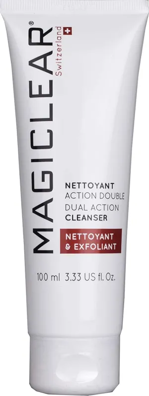 Luxury Exfoliator and Cleanser - Dual Action Deep Face Wash, Oil-Free Daily Cleanser and Facial Scrub - Best Swiss Brand 100ml