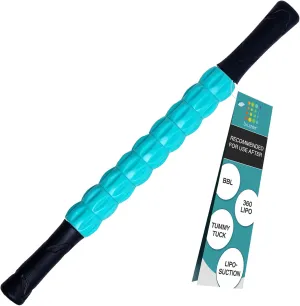 Lymphatic Drainage Massage Roller Stick for Post Liposuction & Fibrosis Treatment, Surgery Recovery 360 Lipo, Tummy Tuck & BBL, Lipo Foam, Compression Garment, Faja Compatible