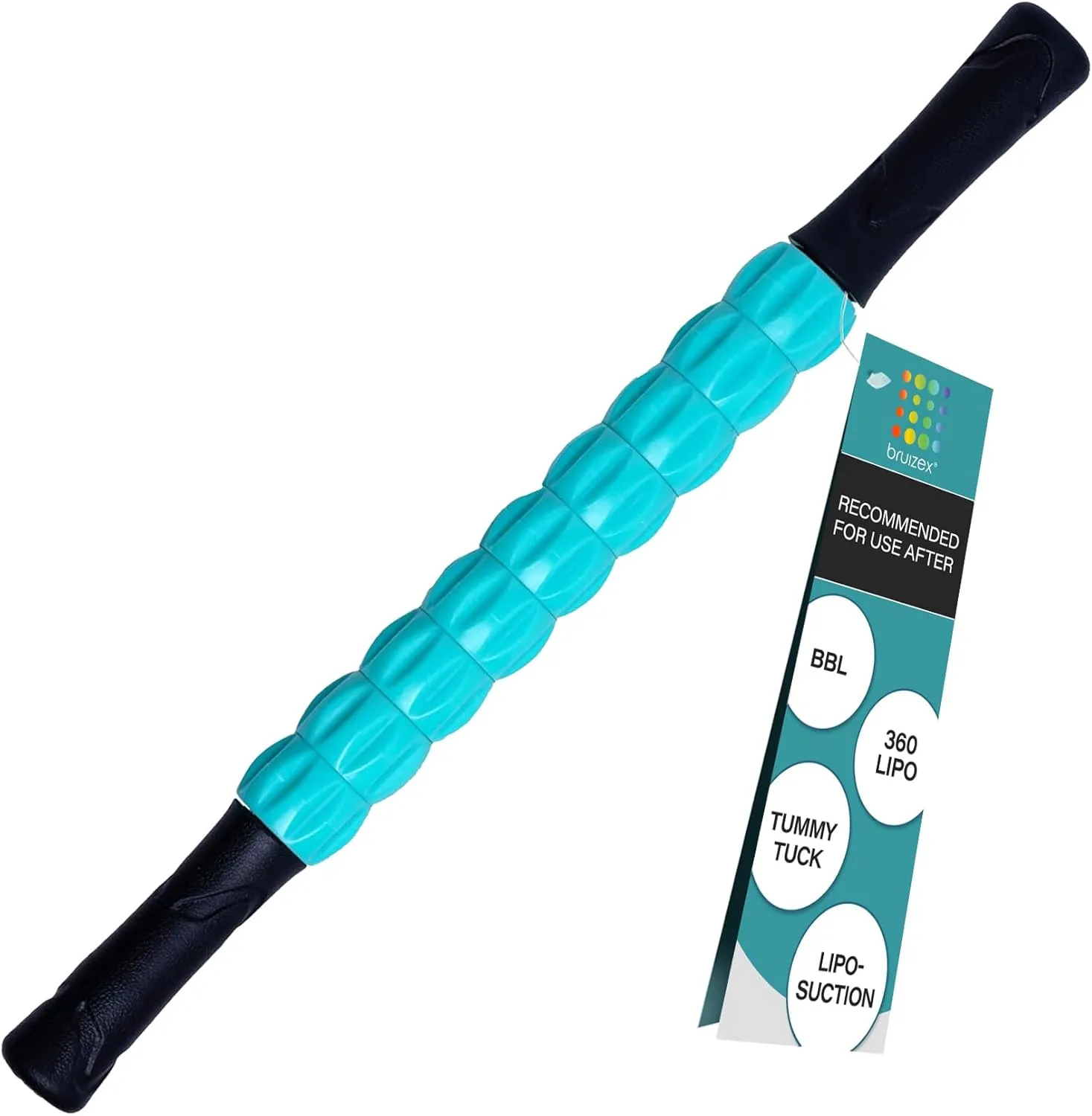 Lymphatic Drainage Massage Roller Stick for Post Liposuction & Fibrosis Treatment, Surgery Recovery 360 Lipo, Tummy Tuck & BBL, Lipo Foam, Compression Garment, Faja Compatible