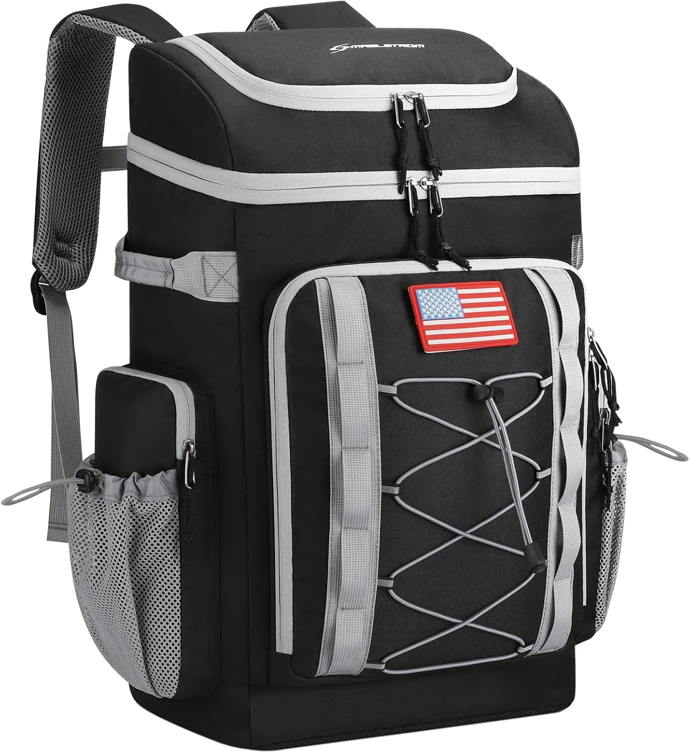 Maelstrom Cooler Backpack,50 Can Insulated Soft Backpack Cooler,Portable Lightweight Leakproof Cooler Bag,Large Capacity Beach Cooler,Waterproof Lunch Backpack for Men Women