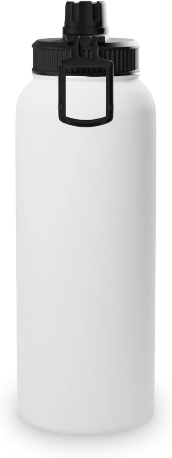 Major's Hydration: Stainless Steel Water Bottle – BPA-Free, Insulated Sports Lid, 12oz, 18oz, 32oz (32oz)