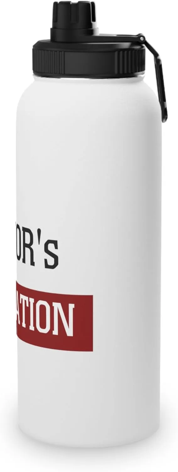 Major's Hydration: Stainless Steel Water Bottle – BPA-Free, Insulated Sports Lid, 12oz, 18oz, 32oz (32oz)