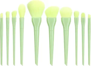 Makeup Brushes 10PCS Make Cosmetic Foundation Eyeliner Concealer Eyebrow Brush Short Beard Brush