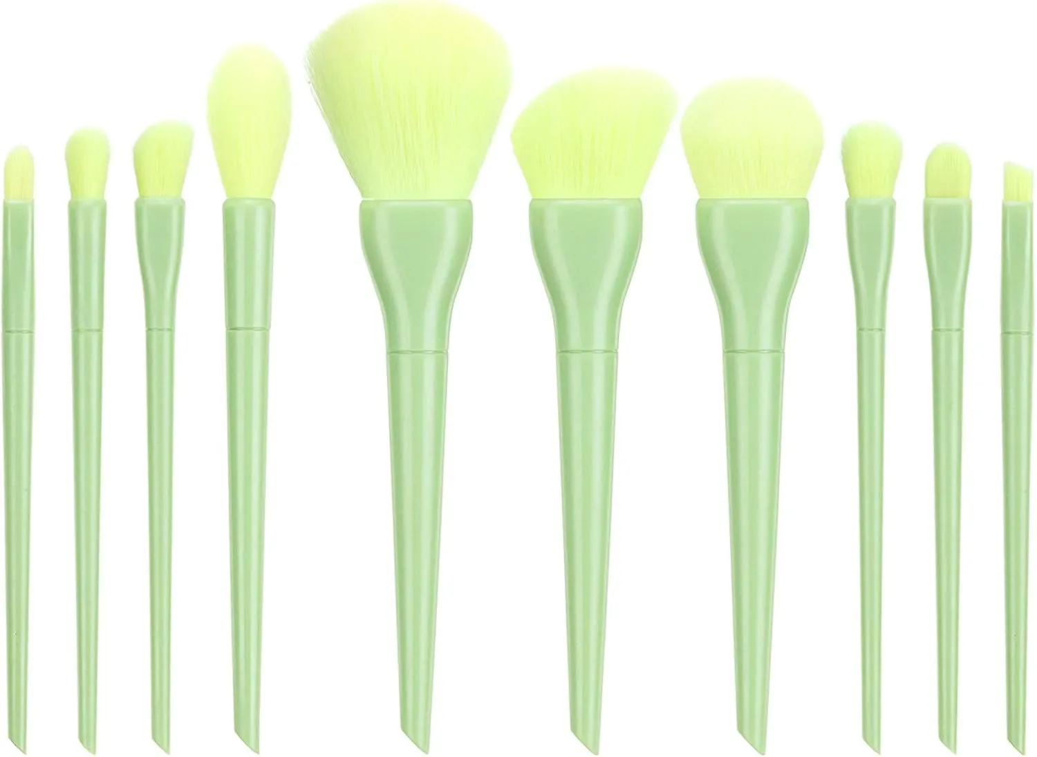 Makeup Brushes 10PCS Make Cosmetic Foundation Eyeliner Concealer Eyebrow Brush Short Beard Brush