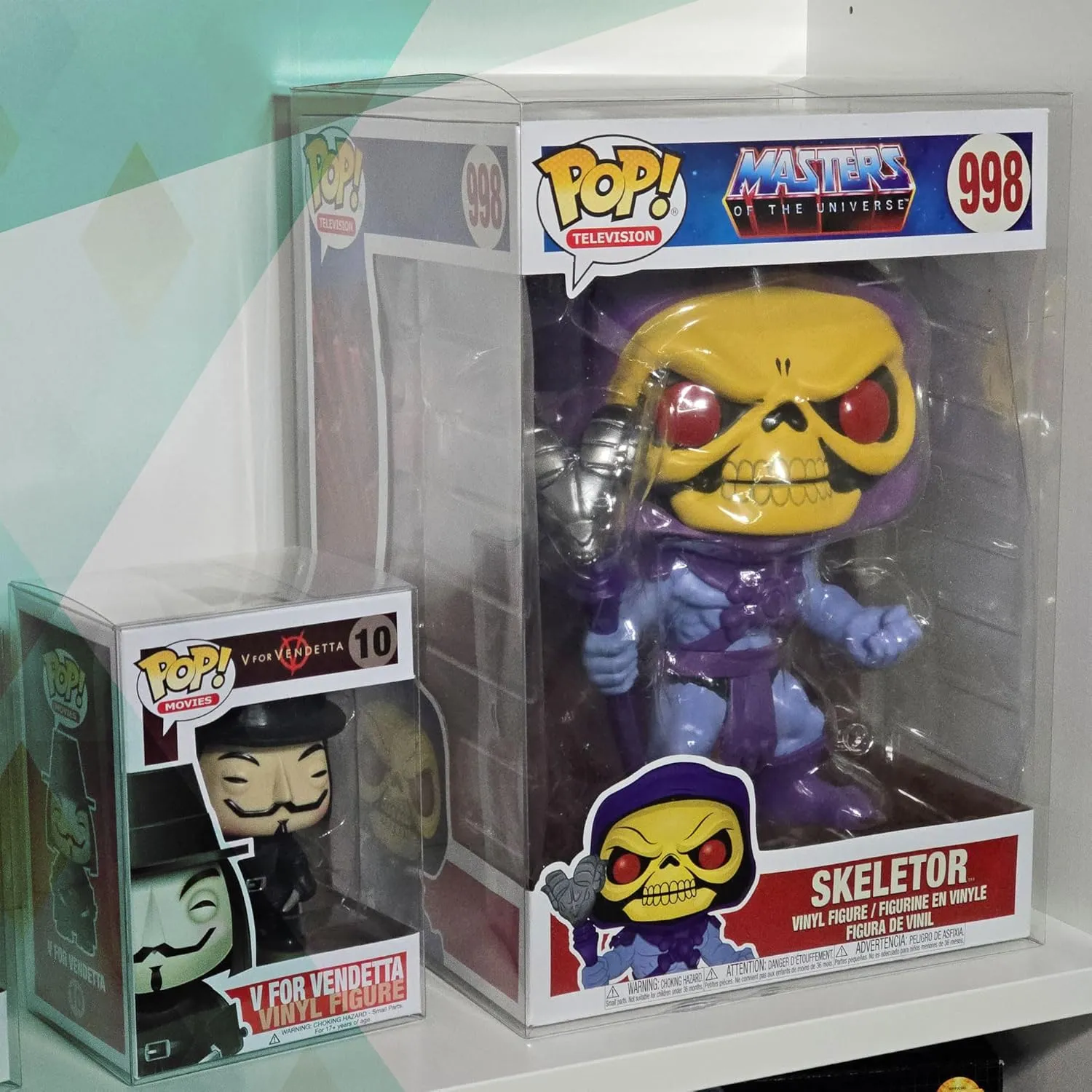 MALKO 10 Inch Jumbo Funko Pop Protector | Figure NOT Included | Compatible with Vertical 10" Vinyl Figures | 2 Pack