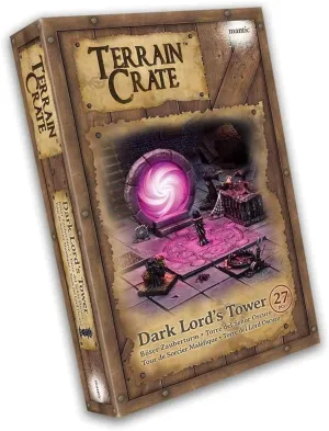 Mantic Games Terrain Crate - Dark Lord's Tower Medium Size Set | Highly-Detailed 3D Miniatures | Pre-Assembled Scenery Tabletop Game Accessory for Wargames, Board Games and RPGs | Made by Mantic Games