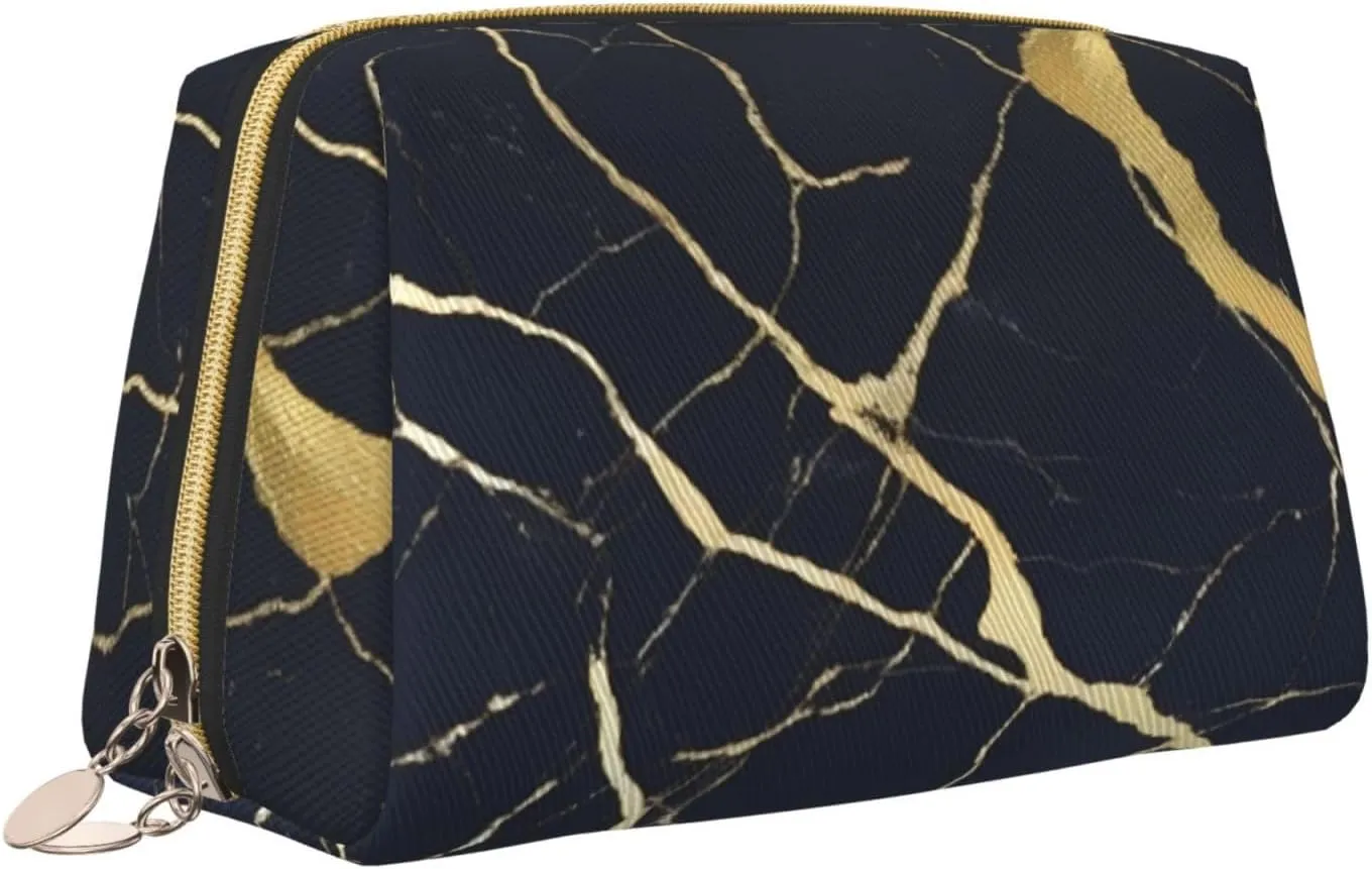 Marble Toiletry Pouch, Travel-Friendly Makeup Organizer For Makeup Brushes, Lipsticks
