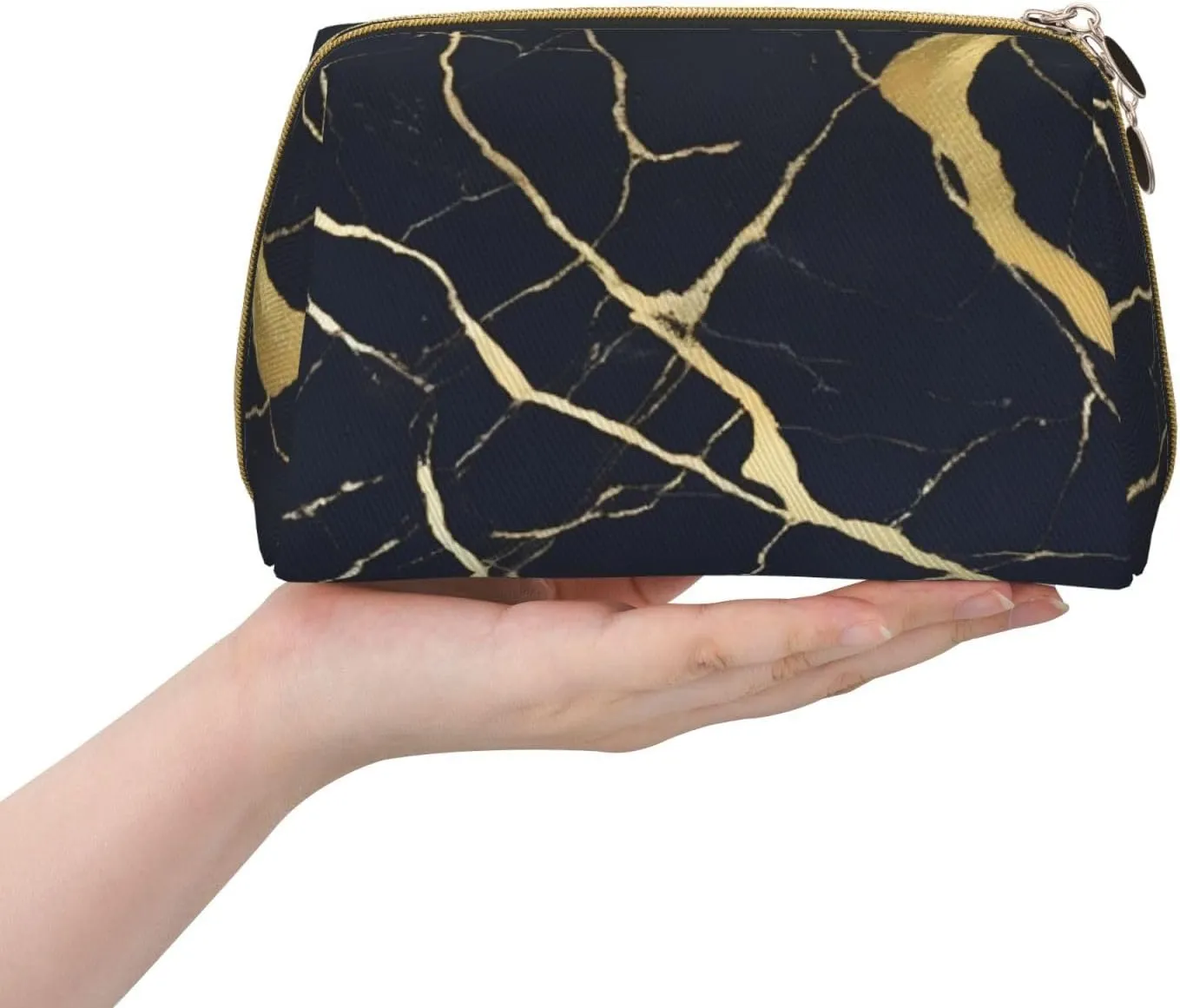 Marble Toiletry Pouch, Travel-Friendly Makeup Organizer For Makeup Brushes, Lipsticks