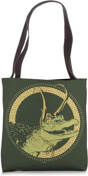 Marvel Loki Alligator Loki with Golden Horns Tote Bag
