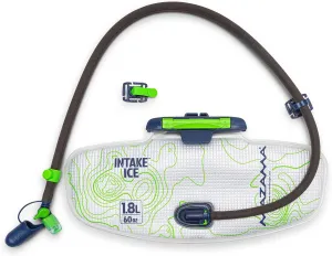 Mazama Intake ICE 1.8L Lumbar Insulated Water Hydration Reservoir - Keeps Liquids Cold for up to 4 Hours - with GYZR Bite Valve - Water Bladder for Hiking and Outdoor Adventures