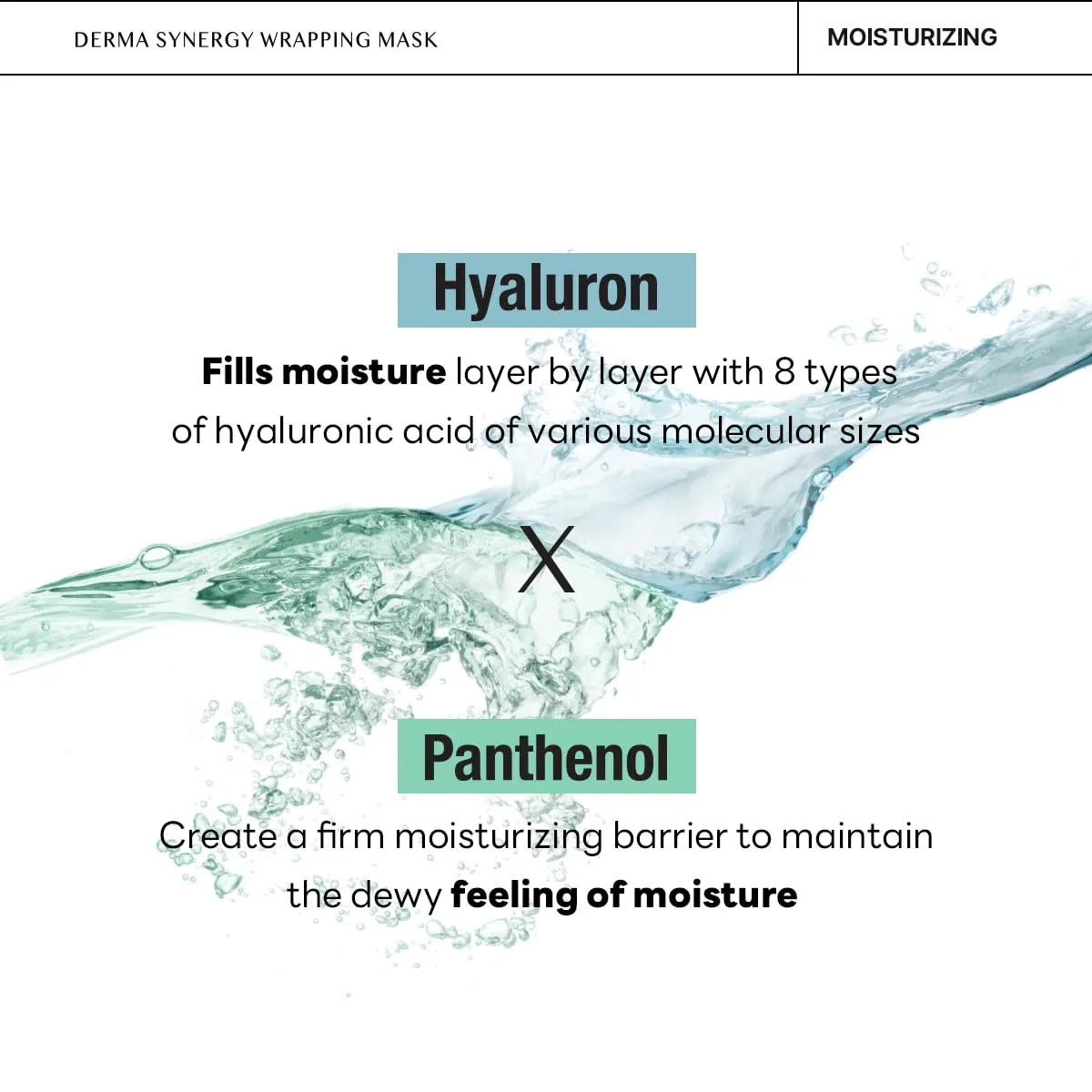 Mediheal Derma Synergy Wrapping Mask for Moisturizing Barrier (4 Packs) - Improved Skin Moisturization With Hyaluron Panthenol