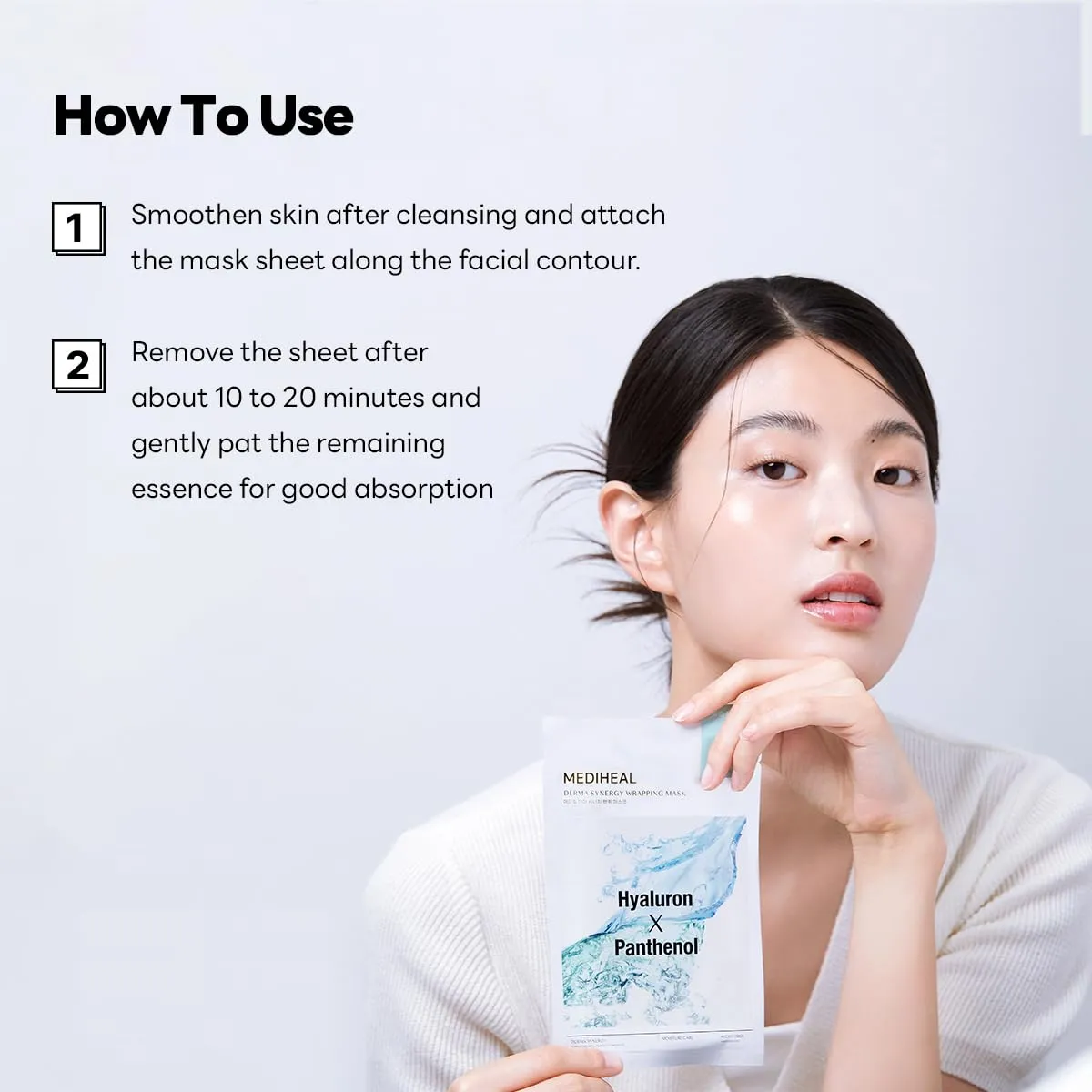 Mediheal Derma Synergy Wrapping Mask for Moisturizing Barrier (4 Packs) - Improved Skin Moisturization With Hyaluron Panthenol