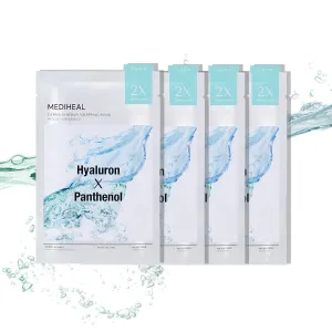 Mediheal Derma Synergy Wrapping Mask for Moisturizing Barrier (4 Packs) - Improved Skin Moisturization With Hyaluron Panthenol
