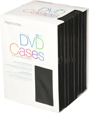 Memorex Standard DVD Cases - 10 Pack