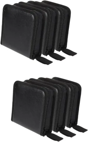 MERRYHAPY 2sets Cd Case for Car Cd Holder Case Zipper Storage Bag Travel Disc Bag 3pcs*2