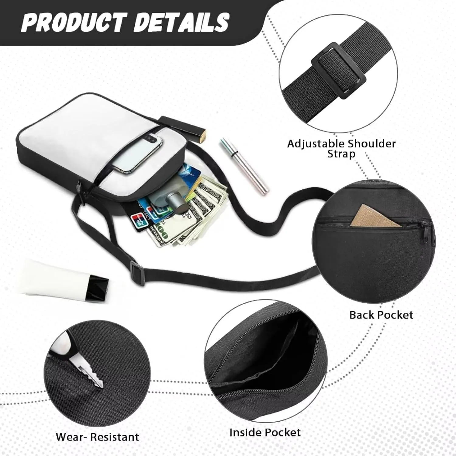 Messenger Bag for Women Crossbody Bag Medium Satchel Bag Purse Cell Phone Bag
