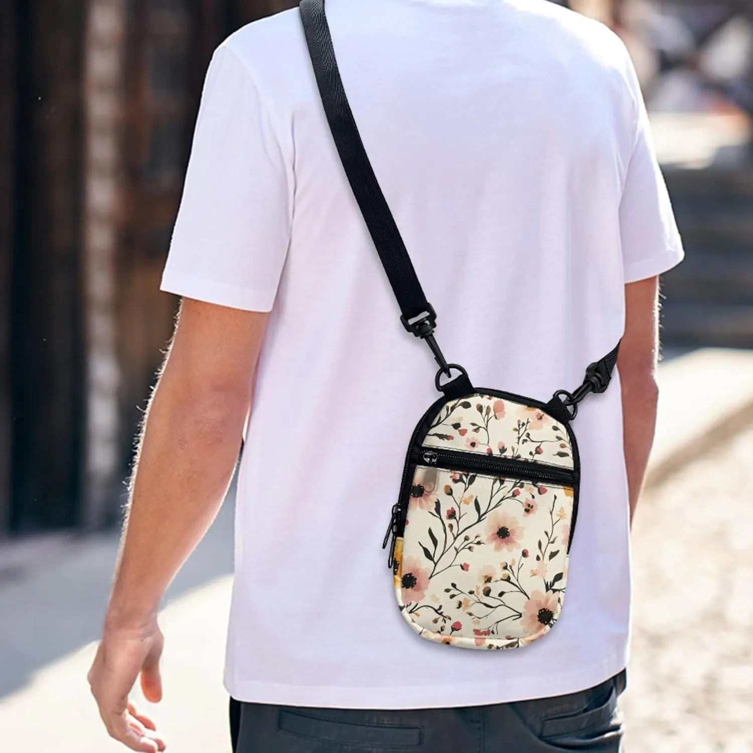 Messenger Bag for Women Zipper Purse Crossbody Bags with Adjustable Strap Small Shoulder Bag Casual Sling Pack