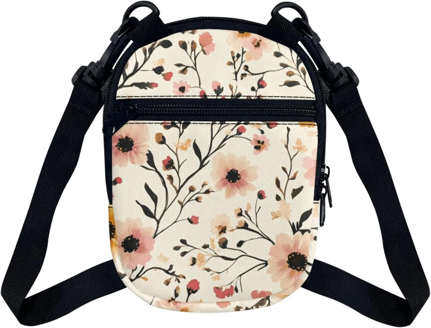 Messenger Bag for Women Zipper Purse Crossbody Bags with Adjustable Strap Small Shoulder Bag Casual Sling Pack