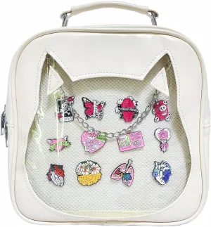 Messenger Shoulder Bags for Anime Display. Clear handbags Pin Display Bag.