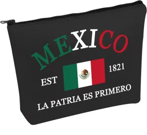 Mexico Flag Cosmetic Bag Mexico Mexican Pride Gift Mexico Lover Gift Mexico Trip Gift (Mexico Mexican Pride B)
